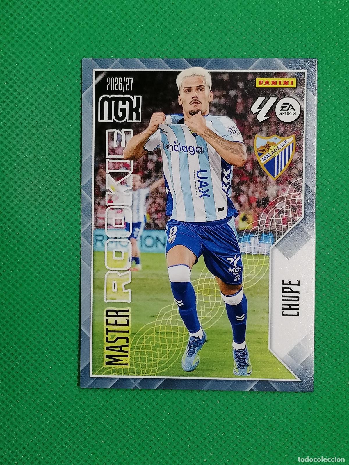 Cromos de f&uacute;tbol: 409 CHUPE MALAGA MASTER ROOKIE ⚽ MEGACRACKS LIGA 2026 2027 26 27 ⚽