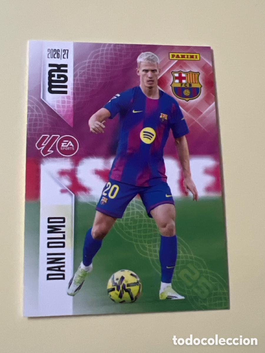 Cromos de f&uacute;tbol: C5540. 87 DANI OLMO FC BARCELONA FICHAS ALBUM MEGACRACKS 2026 2027 MGK 26 27