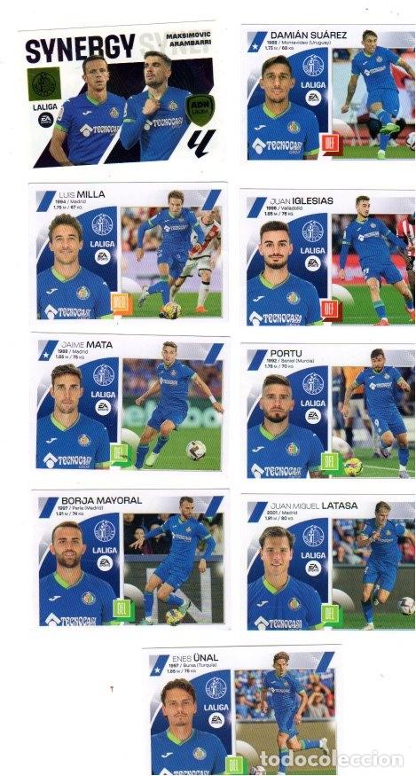 Cromos de f&uacute;tbol: LIGA 2023-24 *** GETAFE CF *** COLECCI&Oacute;N OFICIAL CROMOS PANINI *** LOTE DE 9
