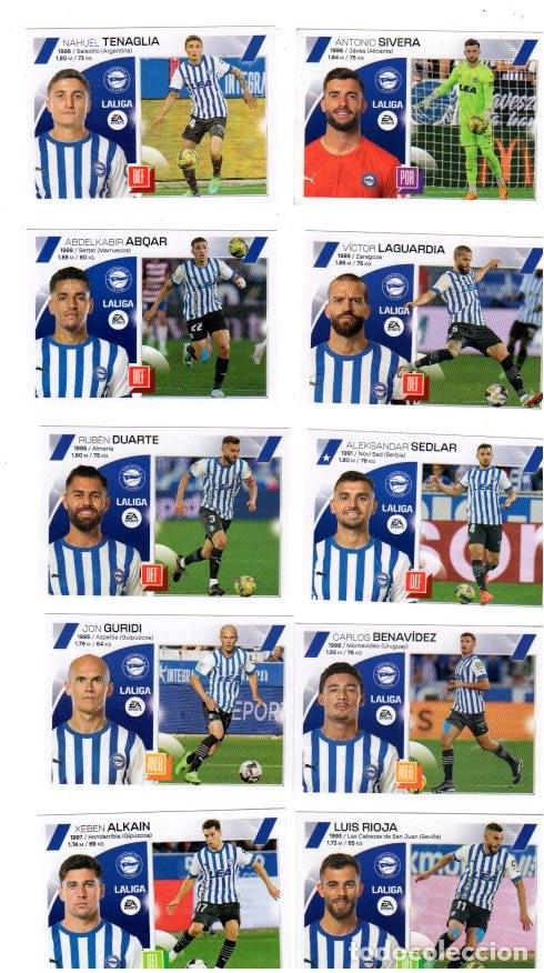 Cromos de f&uacute;tbol: LIGA 2023-24 *** D. ALAV&Eacute;S *** COLECCI&Oacute;N OFICIAL CROMOS PANINI *** LOTE DE 13