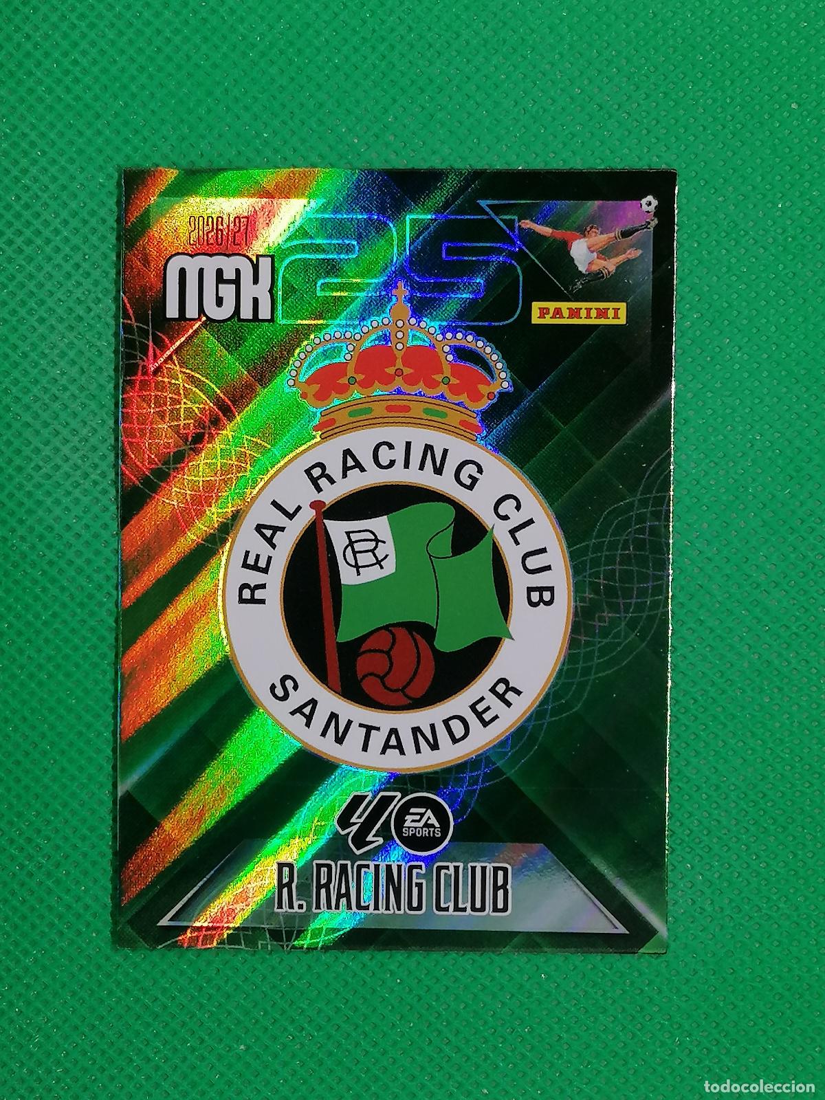 Cartes &agrave; collectionner de Football: 271 ESCUDO RACING DE SANTANDER ⚽ MEGACRACKS LIGA 2026 2027 26 27 ⚽