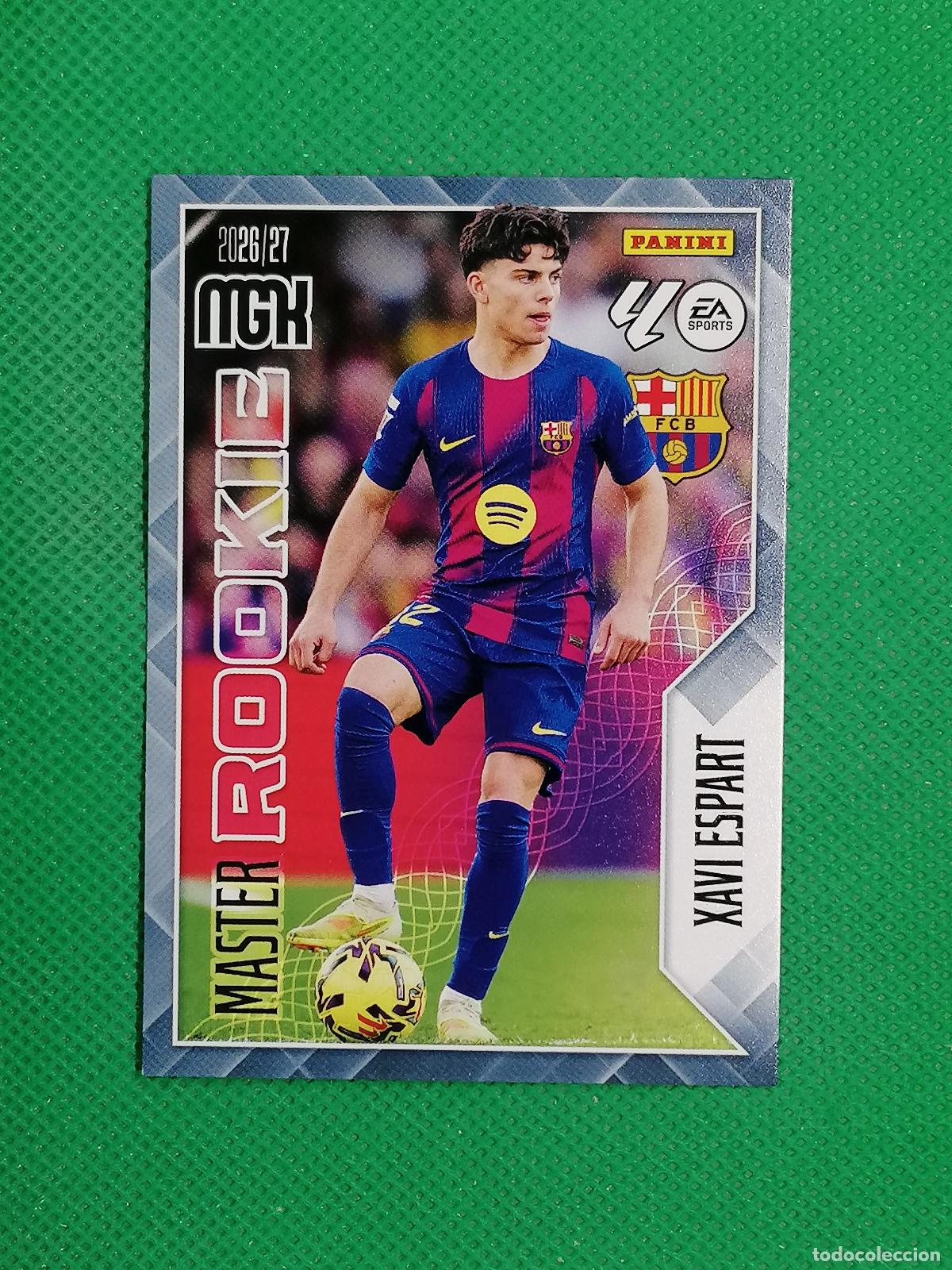 Cromos de f&uacute;tbol: 422 XAVI ESPART BARCELONA MASTER ROOKIE ⚽ MEGACRACKS LIGA 2026 2027 26 27 ⚽