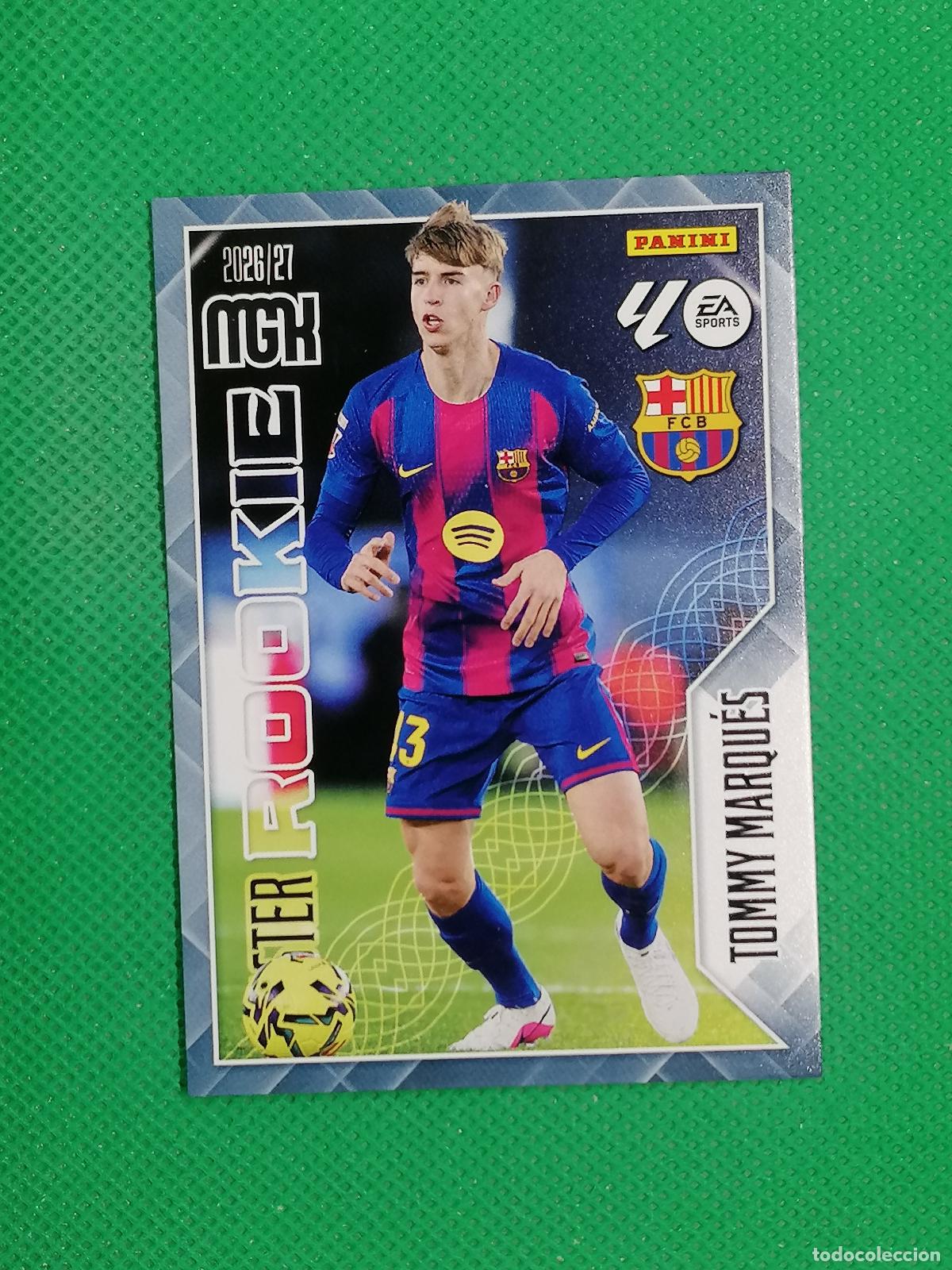 Cromos de f&uacute;tbol: 420 TOMMY MARQUES BARCELONA MASTER ROOKIE ⚽ MEGACRACKS LIGA 2026 2027 26 27 ⚽