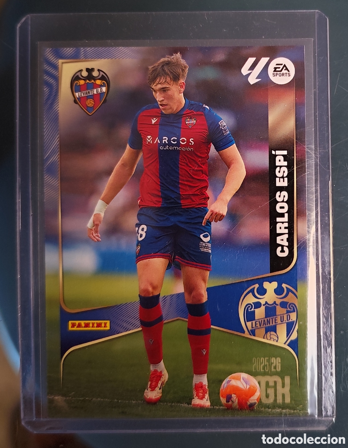 Cromos de f&uacute;tbol: MEGACRACKS CARLOS ESPI 215 LEVANTE LIGA FUTBOL 2025 2026 25 26