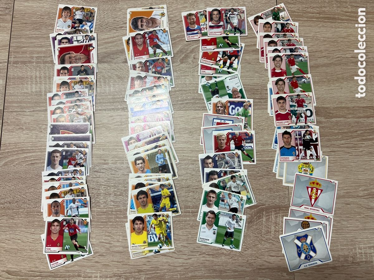 Cromos de f&uacute;tbol: 2007-08 LOTE DE 86 CROMOS SIN PEGAR EDICIONES ESTE