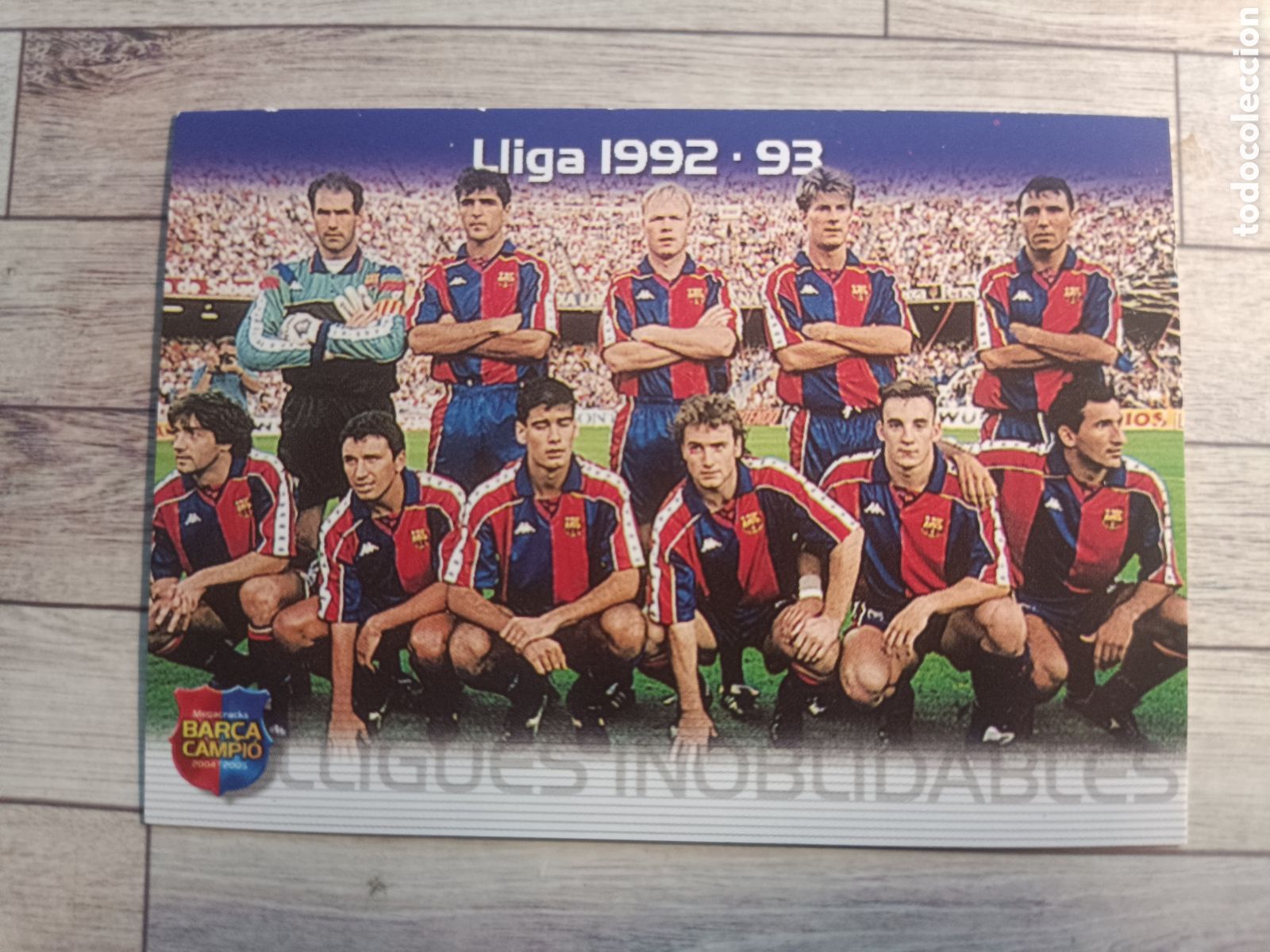 Cromos de f&uacute;tbol: N 131 LLIGUES INOBLIDABLES 1992-93 COLECCI&Oacute;N 2004 2005 PANINI 04 05 BAR&Ccedil;A CAMPI&Oacute; CAMPE&Oacute;N