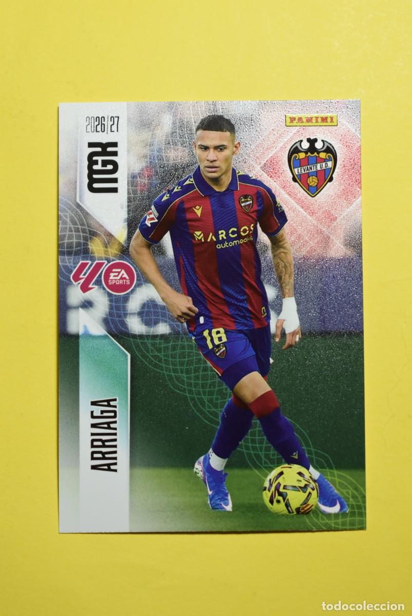 Football Stickers: Cromo La Liga. Megacracks. 2026 2027. 26 27. Arriaga. Levante. N. &ordm; 208. Panini