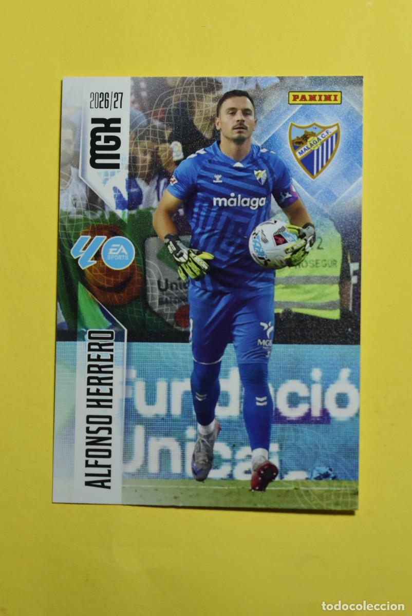 Figurine di Calcio: Cromo La Liga. Megacracks. 2026 2027. 26 27. Alfonso Herrero. M&aacute;laga. N. &ordm; 236. Panini