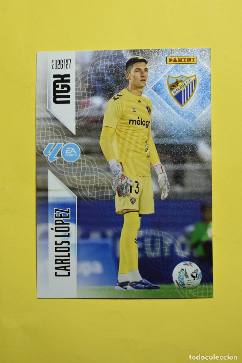 Figurine di Calcio: Cromo La Liga. Megacracks. 2026 2027. 26 27. Carlos L&oacute;pez. M&aacute;laga. N. &ordm; 237. Panini