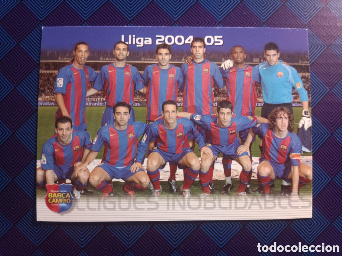 Cromos de f&uacute;tbol: N 135 LLIGUES INOBLIDABLES 2004-05 RONALDINHO COLECCI&Oacute;N 2004 2005 PANINI 04 05 BAR&Ccedil;A CAMPI&Oacute; CAMPE&Oacute;N