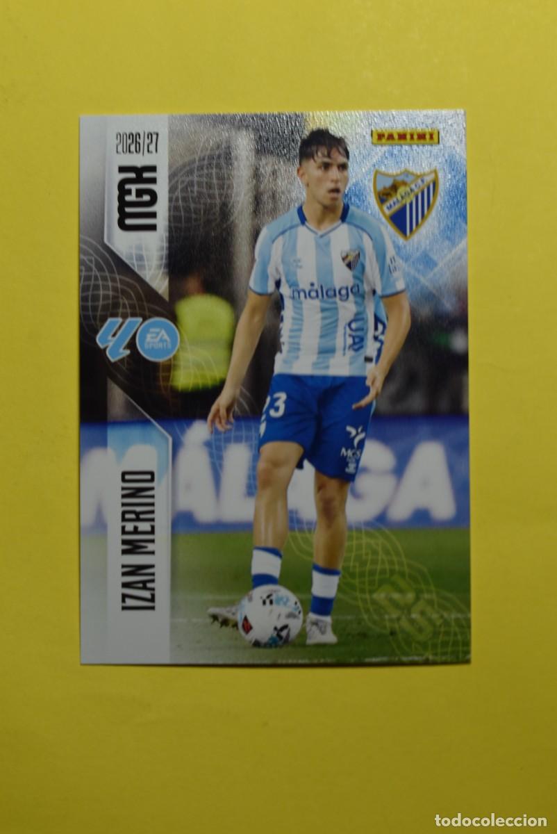 Cromos de f&uacute;tbol: Cromo La Liga. Megacracks. 2026 2027. 26 27. Izan Merino. M&aacute;laga. N. &ordm; 244. Panini