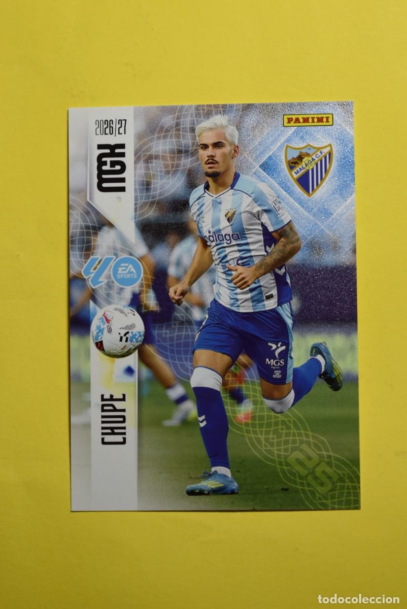 Cromos de f&uacute;tbol: Cromo La Liga. Megacracks. 2026 2027. 26 27. Chupe. M&aacute;laga. N. &ordm; 252. Panini
