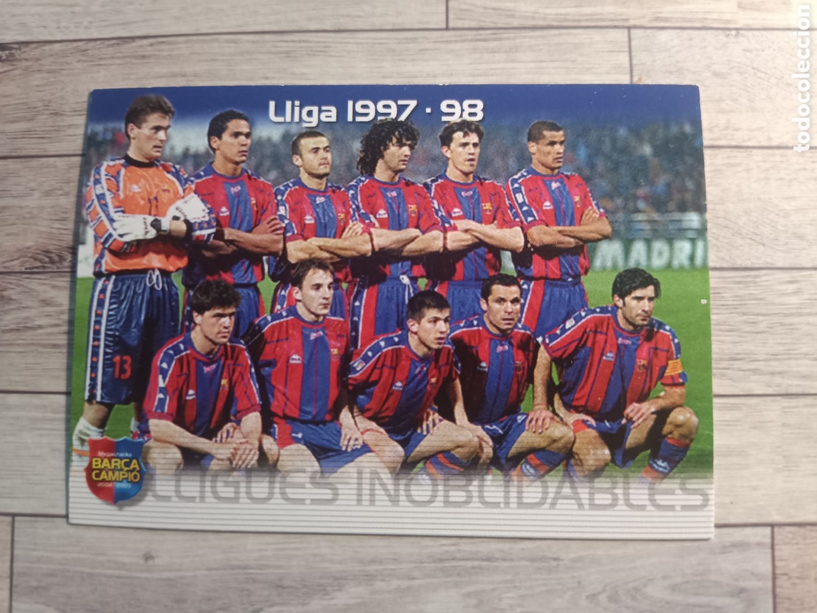 Figurine di Calcio: N 133 LLIGUES INOBLIDABLES 1997-98 COLECCI&Oacute;N 2004 2005 PANINI 04 05 BAR&Ccedil;A CAMPI&Oacute; CAMPE&Oacute;N