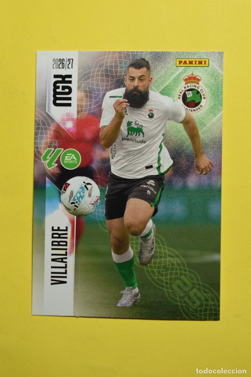 Cromos de f&uacute;tbol: Cromo La Liga. Megacracks. 2026 2027. 26 27. Villalibre. Racing de Santander. N. &ordm; 287. Panini