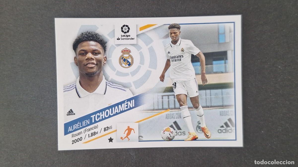Cromos de f&uacute;tbol: L1 TCHOUAMENI REAL MADRID FICHAJE 1 LIGA ESTE 2022 2023 22 23 NUNCA PEGADO SIN PEGAR