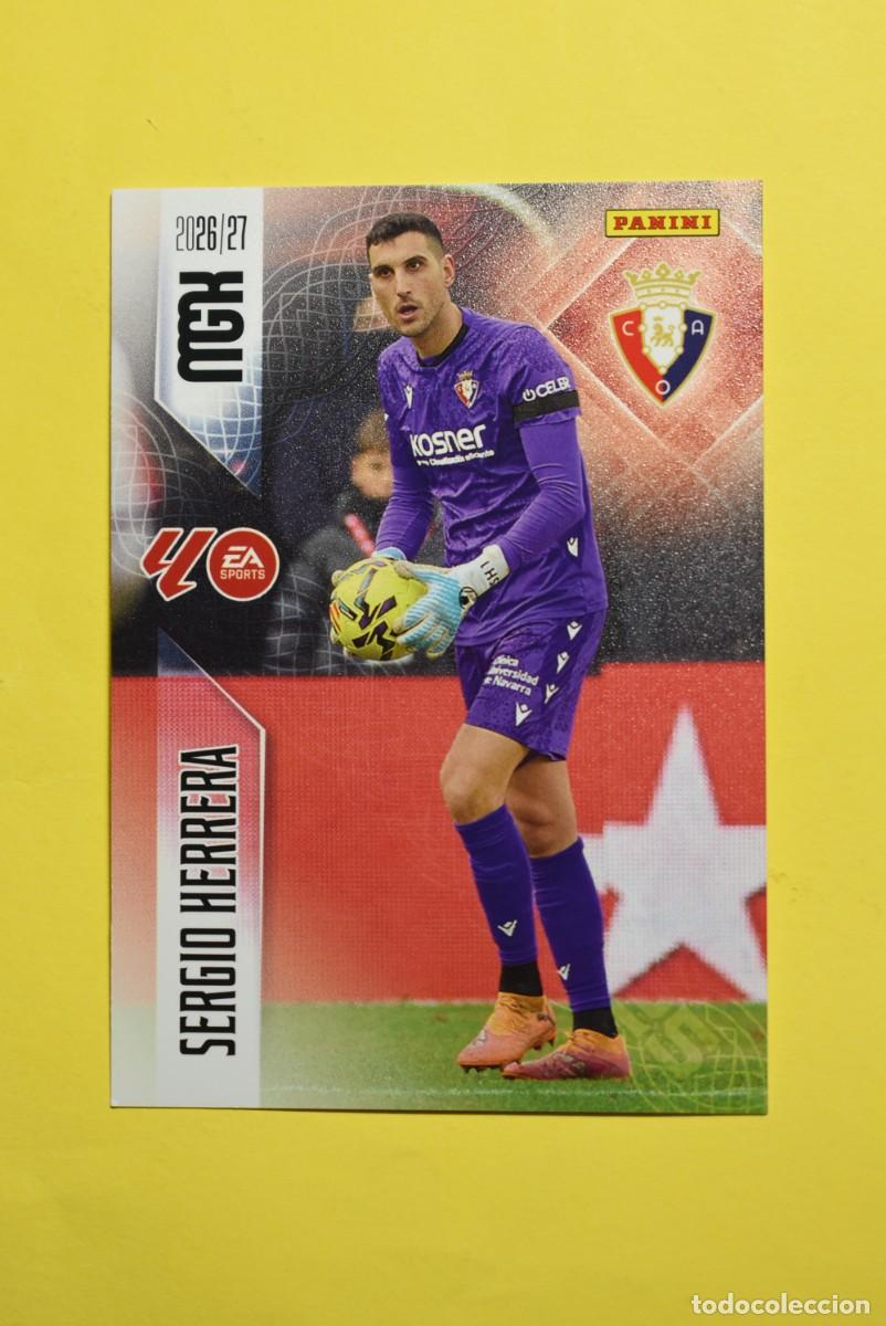 Figurine di Calcio: Cromo La Liga. Megacracks. 2026 2027. 26 27. Sergio Herrera. Osasuna. N. &ordm; 254. Panini