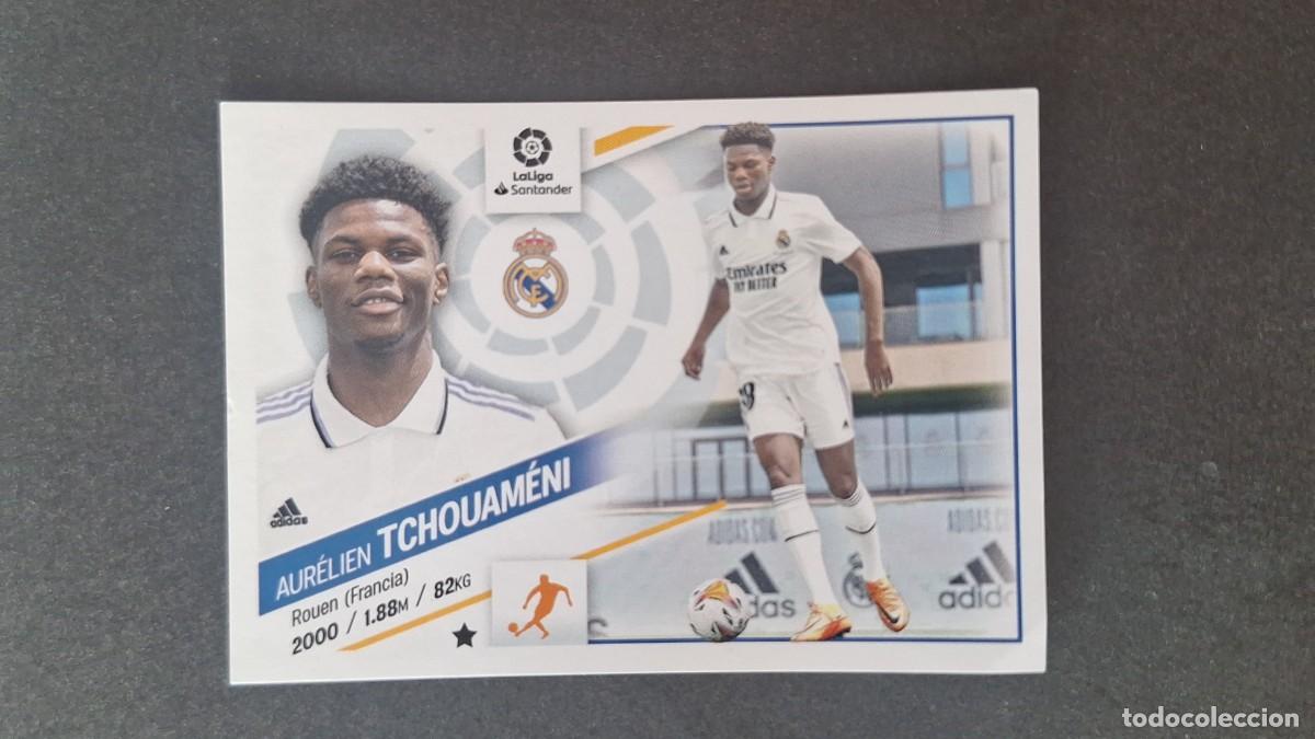 Figurine di Calcio: L1 TCHOUAMENI REAL MADRID FICHAJE 1 LIGA ESTE 2022 2023 22 23 NUNCA PEGADO SIN PEGAR