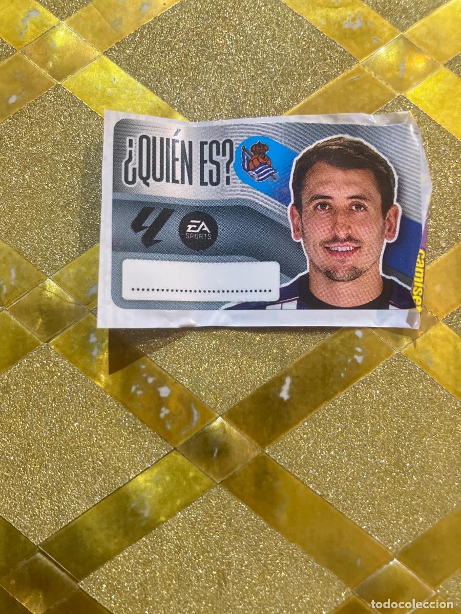 Football Stickers: CROMO DE FUTBOL REAL SOCIEDAD &iquest; QUIEN ES ? CHICLE LIGA 2026 2027 PANINI !