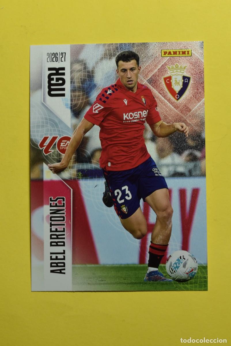 Cromos de f&uacute;tbol: Cromo La Liga. Megacracks. 2026 2027. 26 27. Abel Bretones. Osasuna. N. &ordm; 260. Panini
