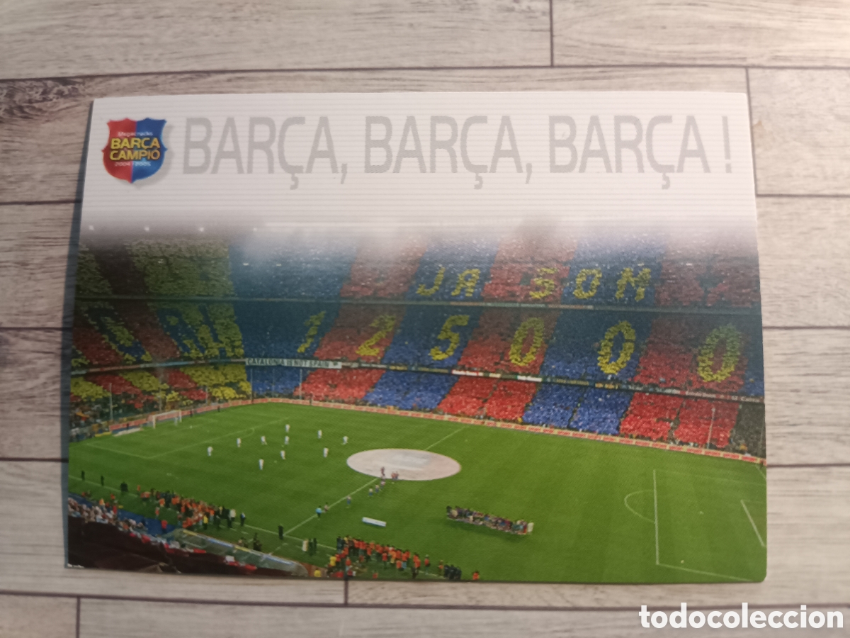 Cromos de f&uacute;tbol: N 8 BAR&Ccedil;A TOTS UNITS FEM FOR&Ccedil;A COLECCI&Oacute;N 2004 2005 PANINI 04 05 BAR&Ccedil;A CAMPI&Oacute; CAMPE&Oacute;N