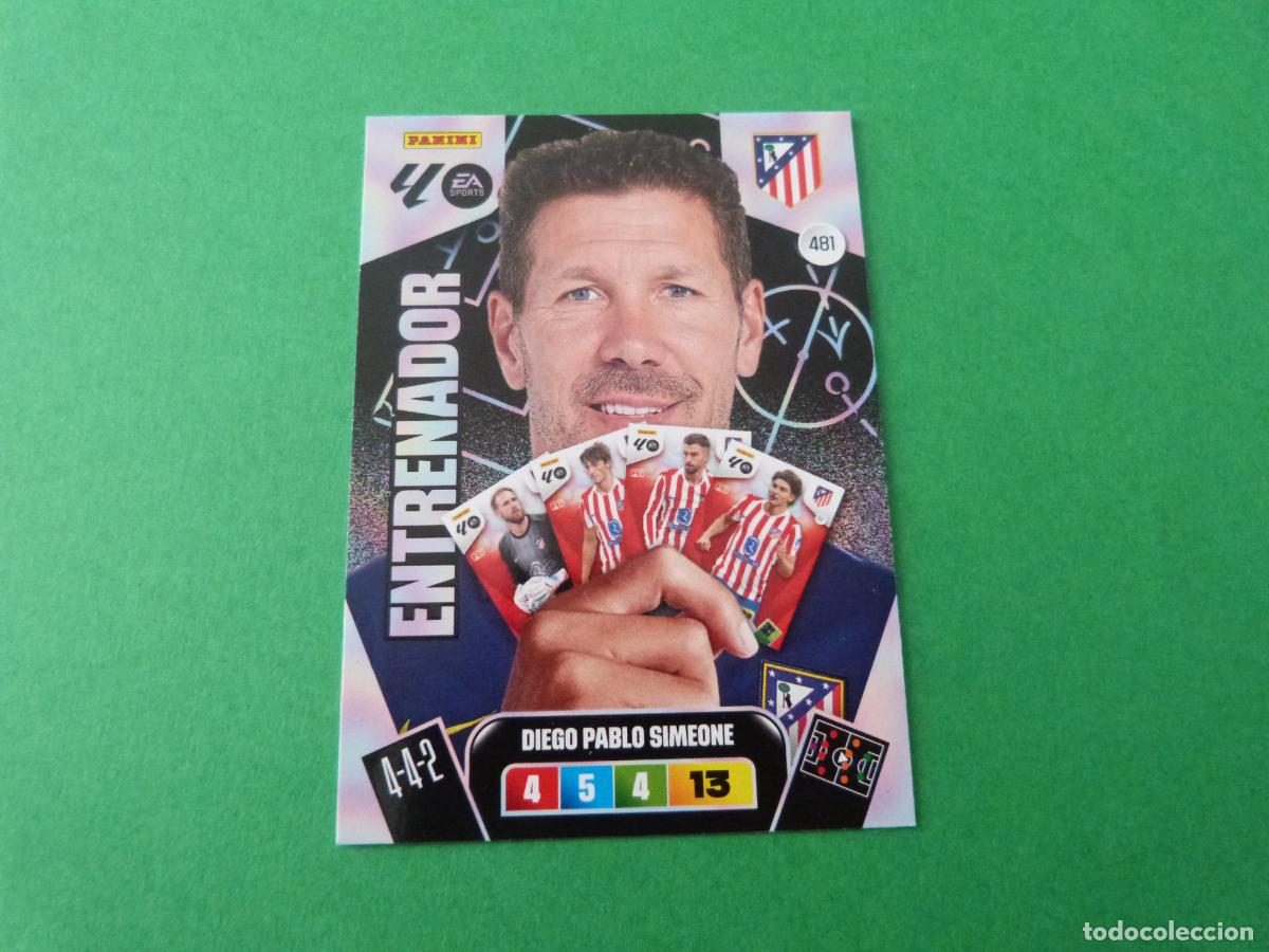 Cromos de f&uacute;tbol: TRADING CARD FUTBOL DIEGO PABLO SIMEONE ATLETICO DE MADRID N&ordm; 481 LIGA ADRENALYN XL 2025-2026/25-26