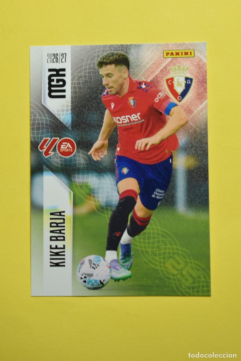 Cromos de f&uacute;tbol: Cromo La Liga. Megacracks. 2026 2027. 26 27. Kike Barja. Osasuna. N. &ordm; 268. Panini