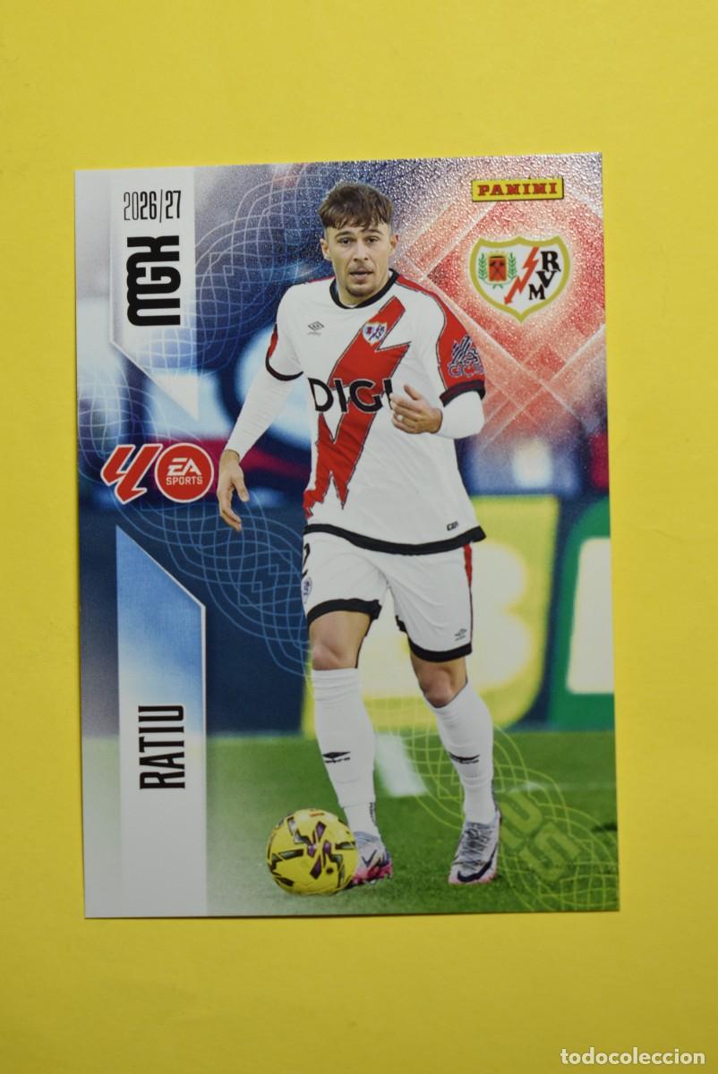 Cromos de f&uacute;tbol: Cromo La Liga. Megacracks. 2026 2027. 26 27. Ratiu. Rayo Vallecano. N. &ordm; 292. Panini