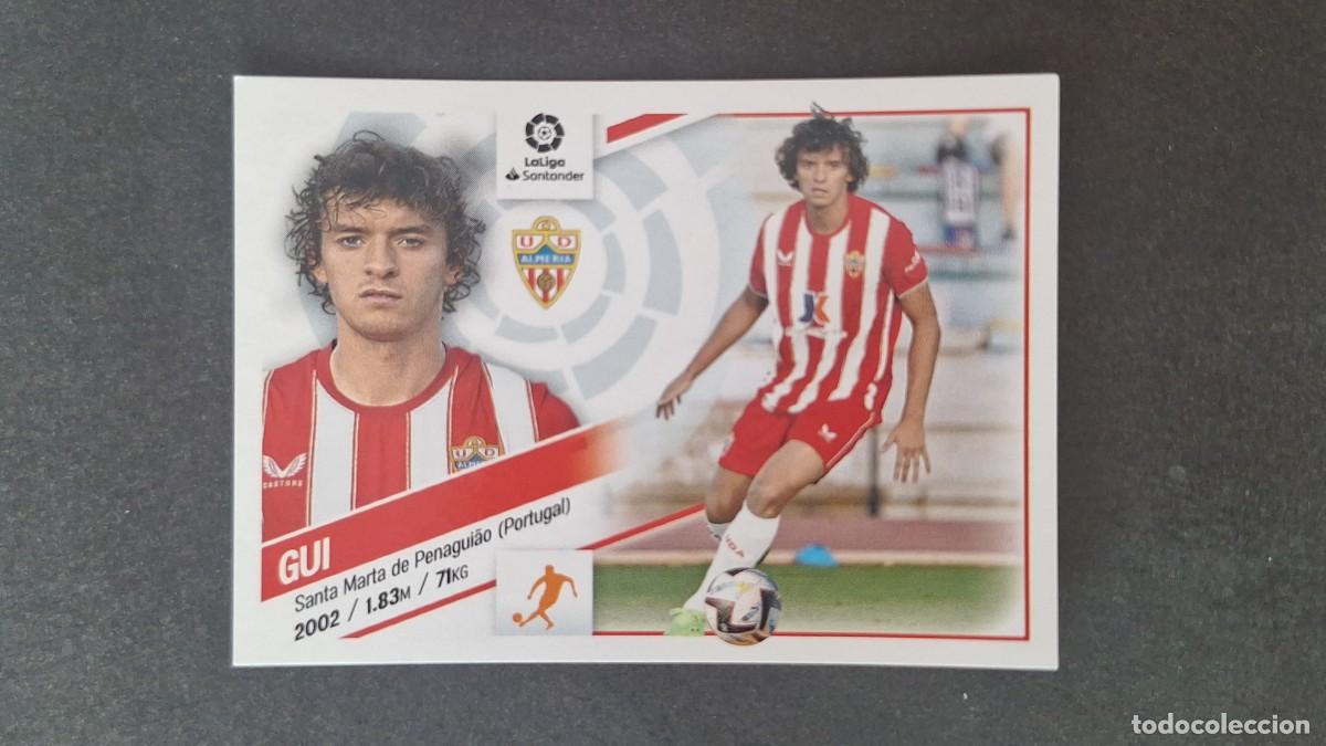 Cromos de f&uacute;tbol: L1 GUI U. D. ALMERIA FICHAJE 5 LIGA ESTE 2022 2023 22 23 NUNCA PEGADO SIN PEGAR