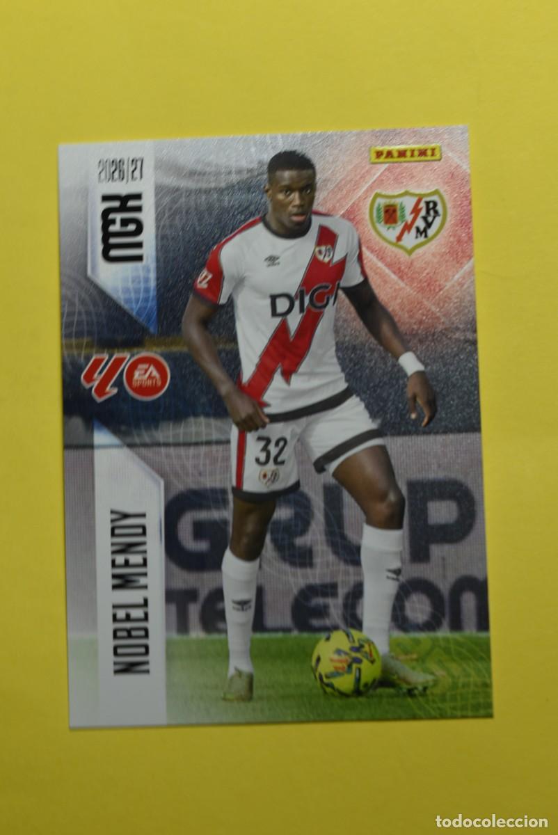 Cromos de f&uacute;tbol: Cromo La Liga. Megacracks. 2026 2027. 26 27. Nobel Mendy. Rayo Vallecano. N. &ordm; 295. Panini