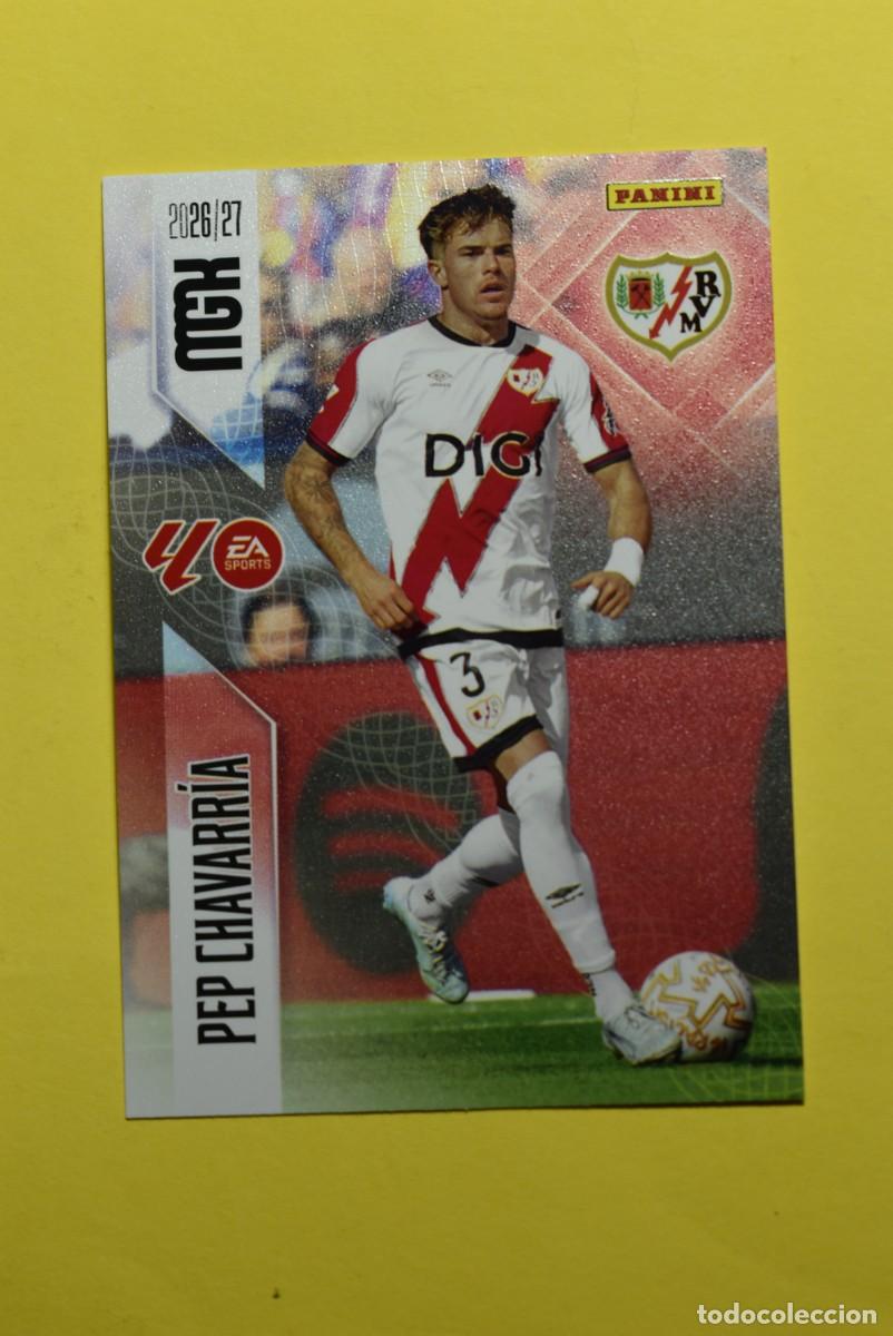 Cromos de f&uacute;tbol: Cromo La Liga. Megacracks. 2026 2027. 26 27. Pep Chavarr&iacute;a. Rayo Vallecano. N. &ordm; 297. Panini