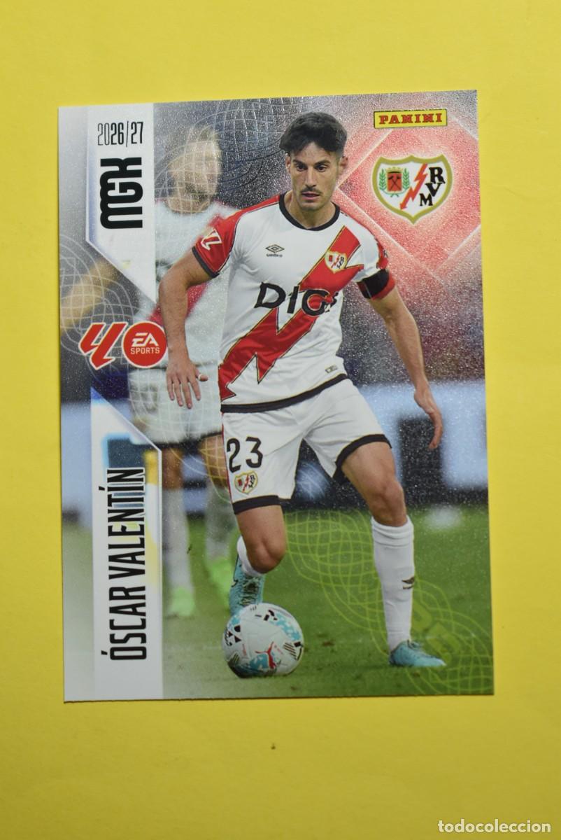 Cromos de f&uacute;tbol: Cromo La Liga. Megacracks. 2026 2027. 26 27. &Oacute;scar Valent&iacute;n. Rayo Vallecano. N. &ordm; 300. Panini