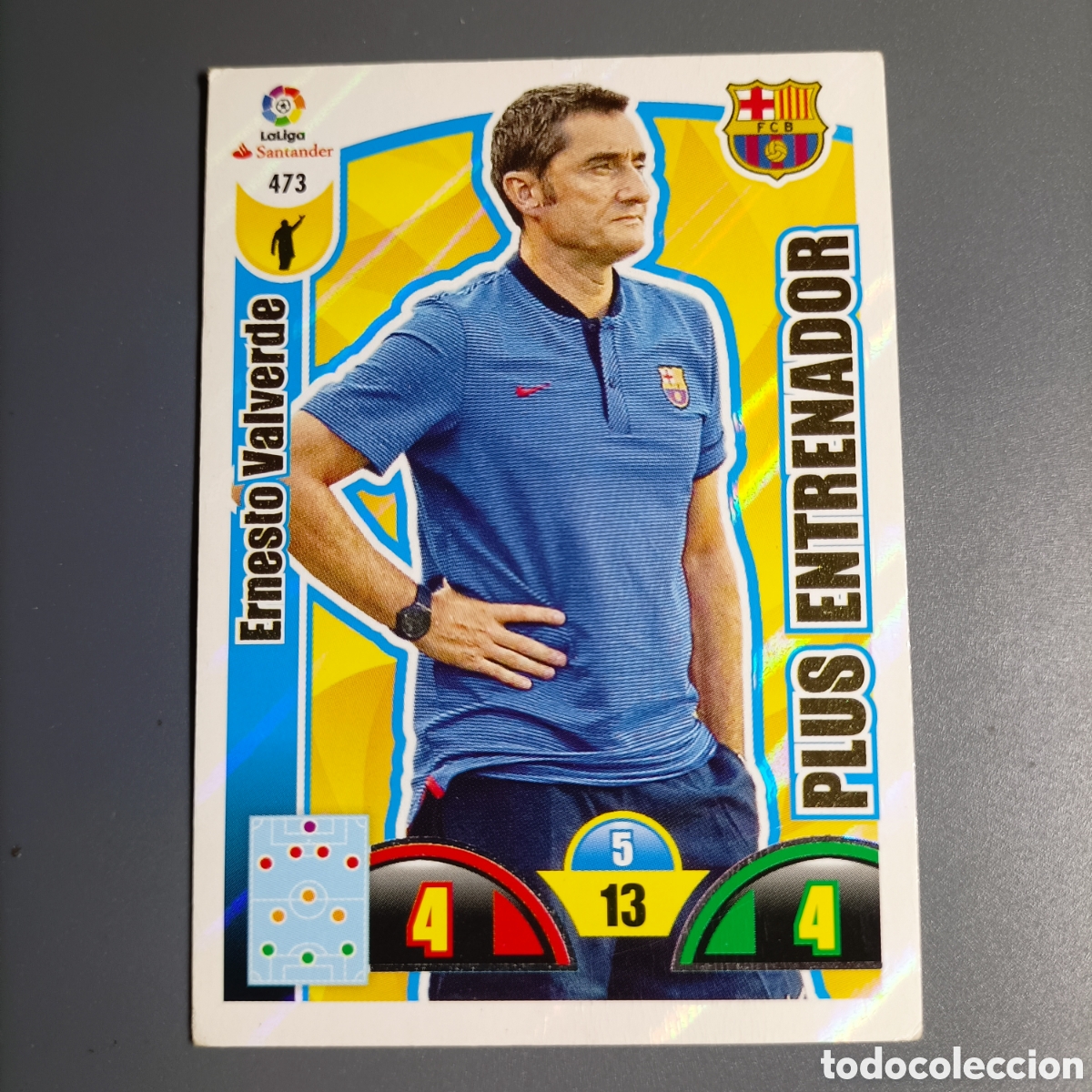 Cromos de f&uacute;tbol: ADRENALYN. LIGA 2017-2018 (FC BARCELONA) №473 ERNESTO VALVERDE