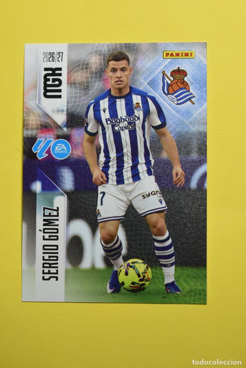 Figurine di Calcio: Cromo La Liga. Megacracks. 2026 2027. 26 27. Sergio G&oacute;mez. Real Sociedad. N. &ordm; 313. Panini
