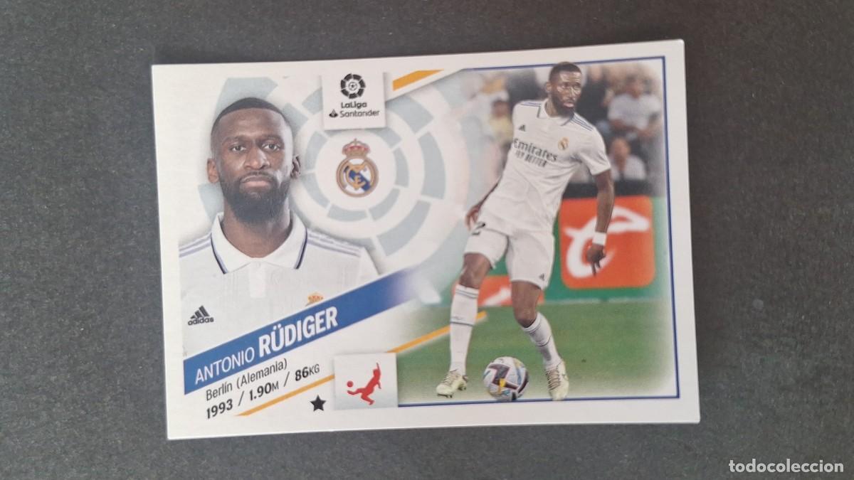Figurine di Calcio: L1 R&Uuml;DIGER REAL MADRID FICHAJE 14 LIGA ESTE 2022 2023 22 23 NUNCA PEGADO SIN PEGAR