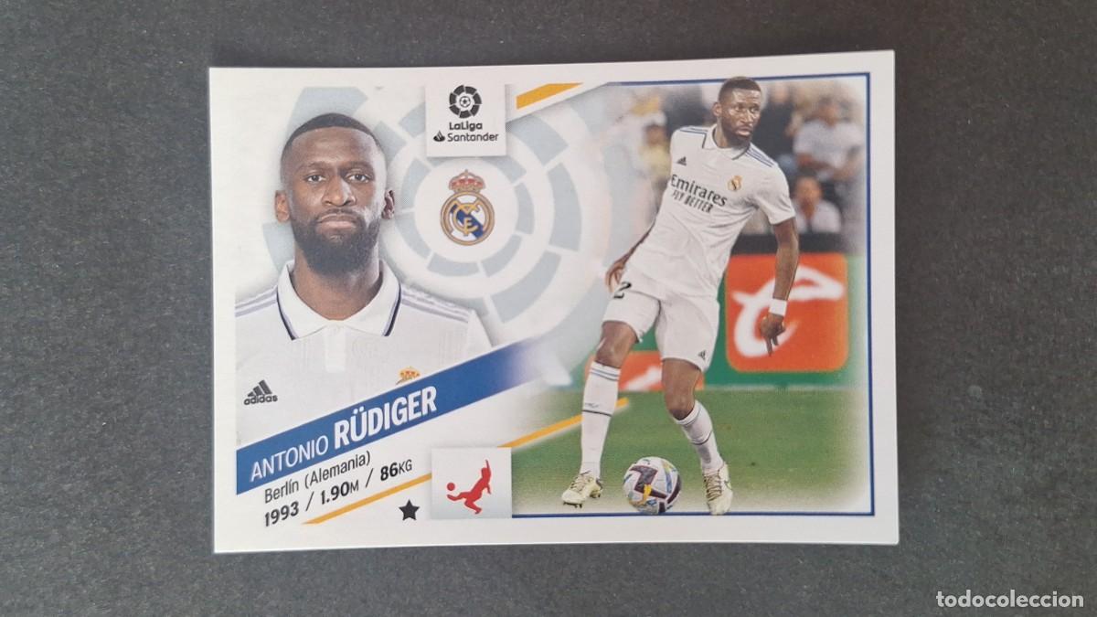 Figurine di Calcio: L1 R&Uuml;DIGER REAL MADRID FICHAJE 14 LIGA ESTE 2022 2023 22 23 NUNCA PEGADO SIN PEGAR