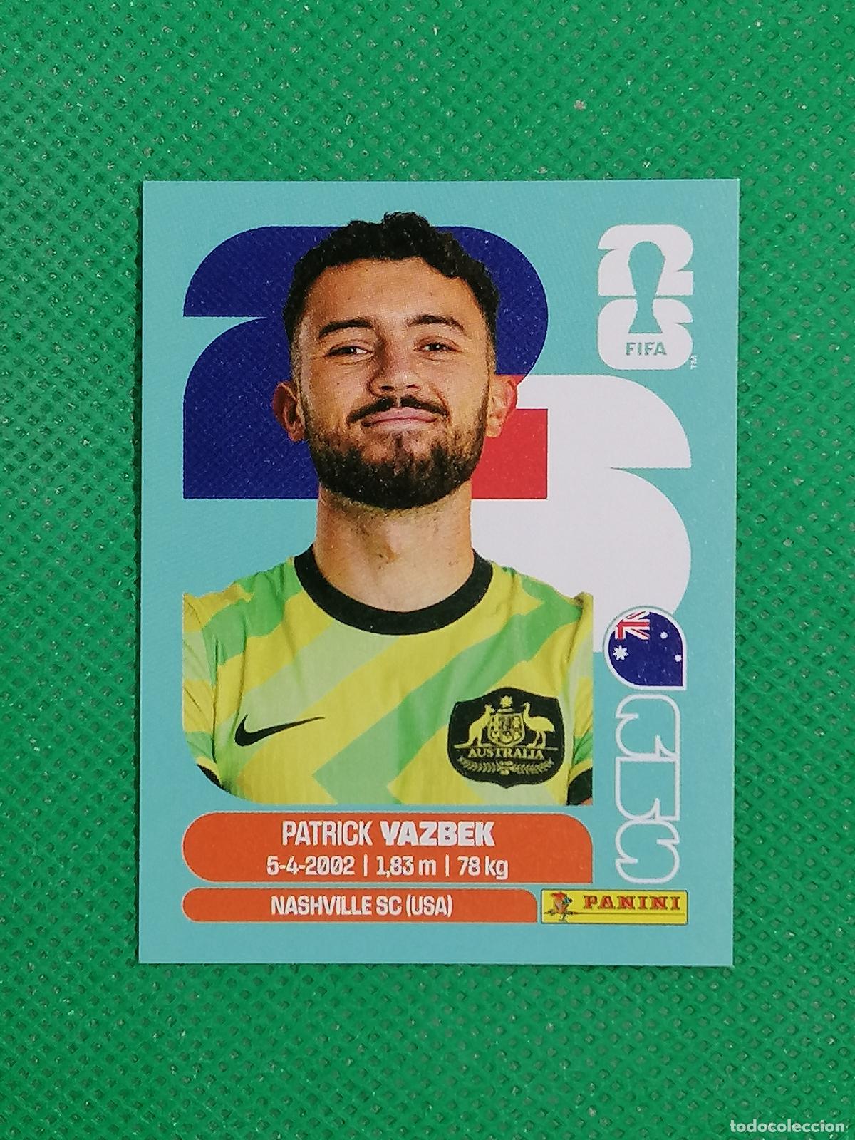 Figurine di Calcio: AUS 16 AUS16 PATRICK VAZBEK AUSTRALIA ⚽ PANINI FIFA MUNDIAL WORLD CUP 26 2026 STICKER ⚽