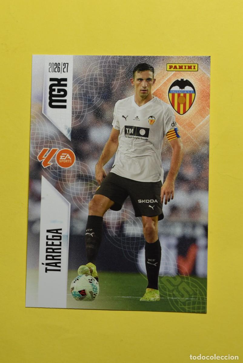 Cromos de f&uacute;tbol: Cromo La Liga. Megacracks. 2026 2027. 26 27. T&aacute;rrega. Valencia. N. &ordm; 348. Panini