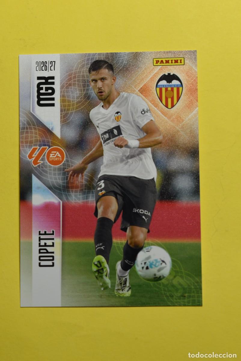 Fu&szlig;ball-Sticker: Cromo La Liga. Megacracks. 2026 2027. 26 27. Copete. Valencia. N. &ordm; 349. Panini