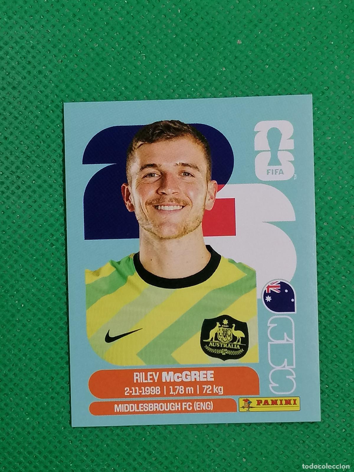 Fu&szlig;ball-Sticker: AUS 12 AUS12 RILEY MCGREE AUSTRALIA ⚽ PANINI FIFA MUNDIAL WORLD CUP 26 2026 STICKER ⚽