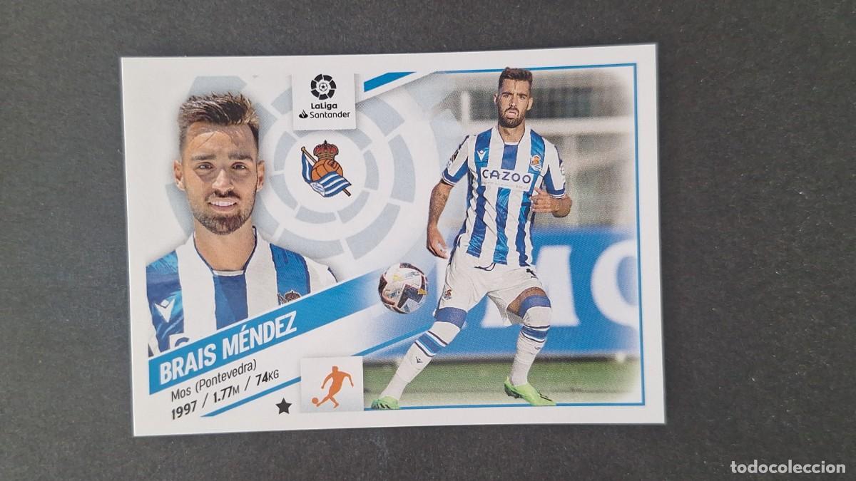 Cromos de f&uacute;tbol: L1 BRAIS MENDEZ REAL SOCIEDAD FICHAJE 18 LIGA ESTE 2022 2023 22 23 NUNCA PEGADO SIN PEGAR