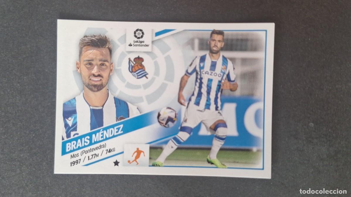 Cromos de f&uacute;tbol: L1 BRAIS MENDEZ REAL SOCIEDAD FICHAJE 18 LIGA ESTE 2022 2023 22 23 NUNCA PEGADO SIN PEGAR