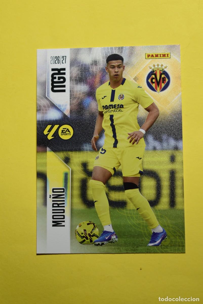 Cromos de f&uacute;tbol: Cromo La Liga. Megacracks. 2026 2027. 26 27. Mouri&ntilde;o. Villarreal. N. &ordm; 364. Panini