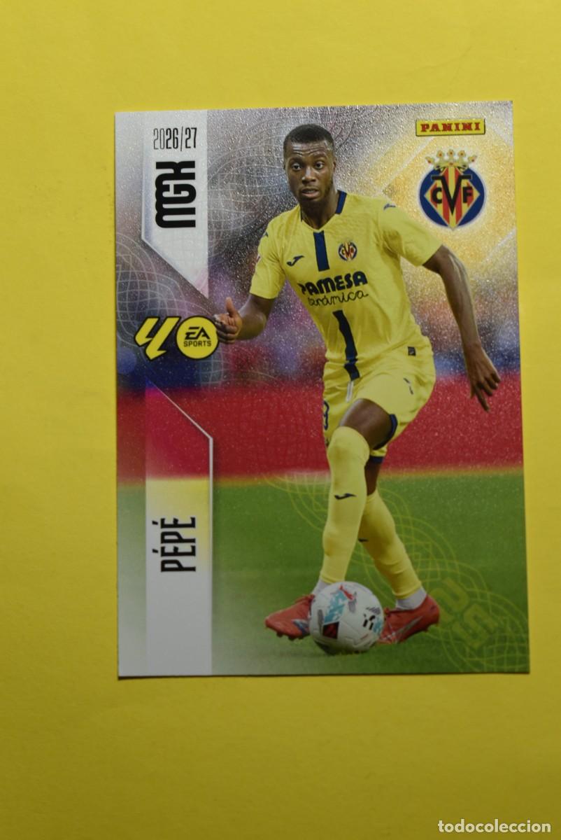 Cromos de Futebol: Cromo La Liga. Megacracks. 2026 2027. 26 27. P&eacute;p&eacute;. Villarreal. N. &ordm; 375. Panini
