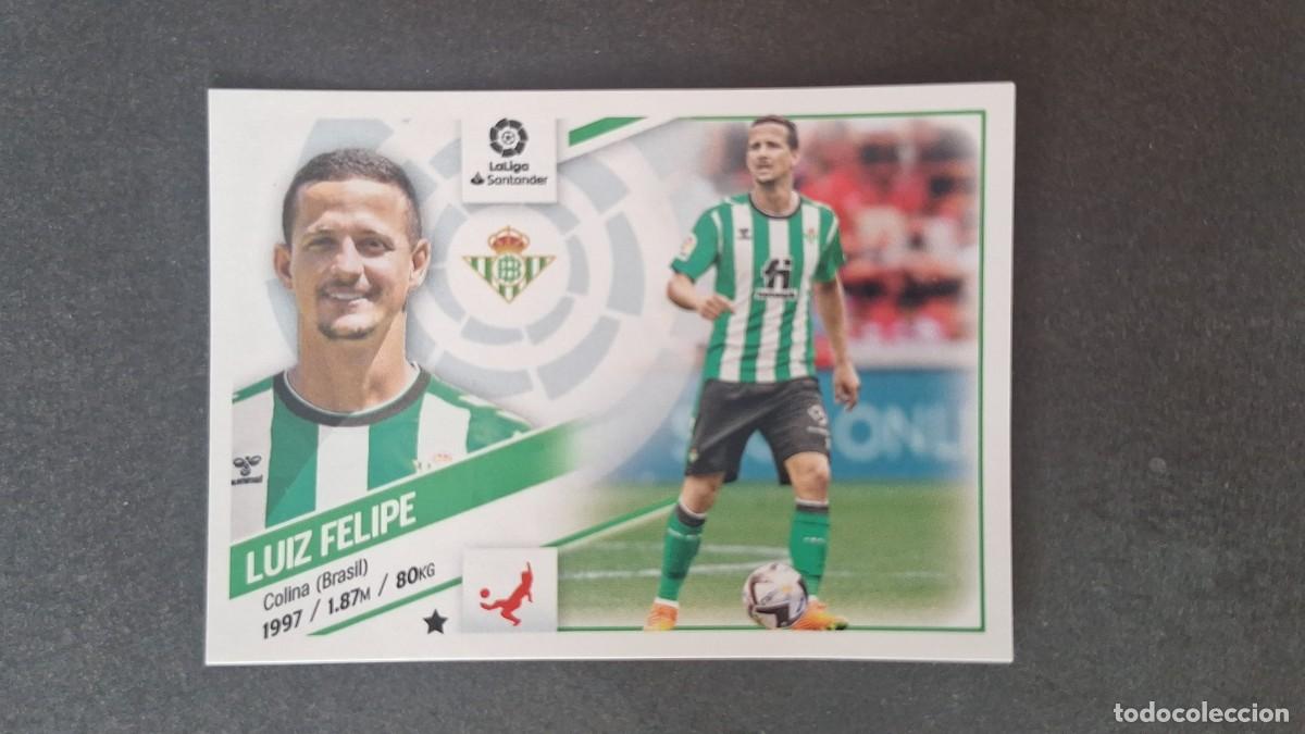 Football Stickers: L1 LUIZ FELIPE REAL BETIS BALOMPIE FICHAJE 22 LIGA ESTE 2022 2023 22 23 NUNCA PEGADO SIN PEGAR