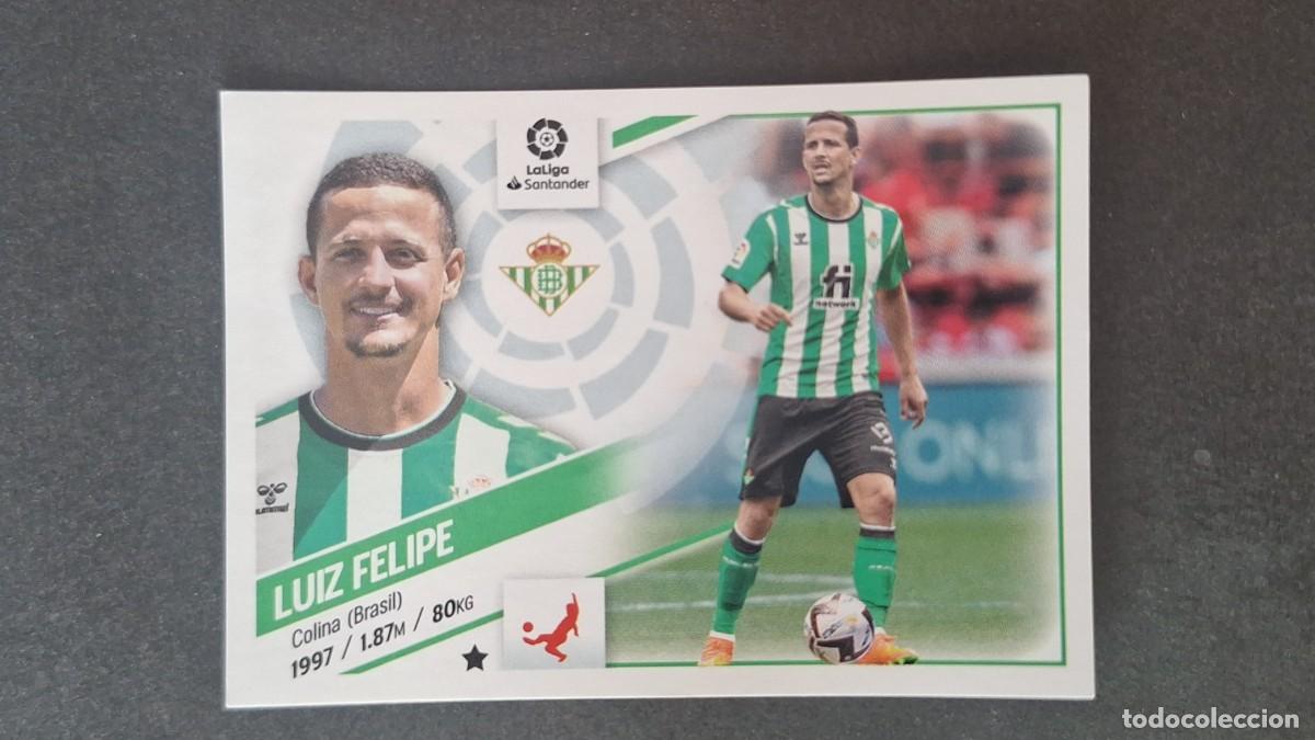 Cartes &agrave; collectionner de Football: L1 LUIZ FELIPE REAL BETIS BALOMPIE FICHAJE 22 LIGA ESTE 2022 2023 22 23 NUNCA PEGADO SIN PEGAR