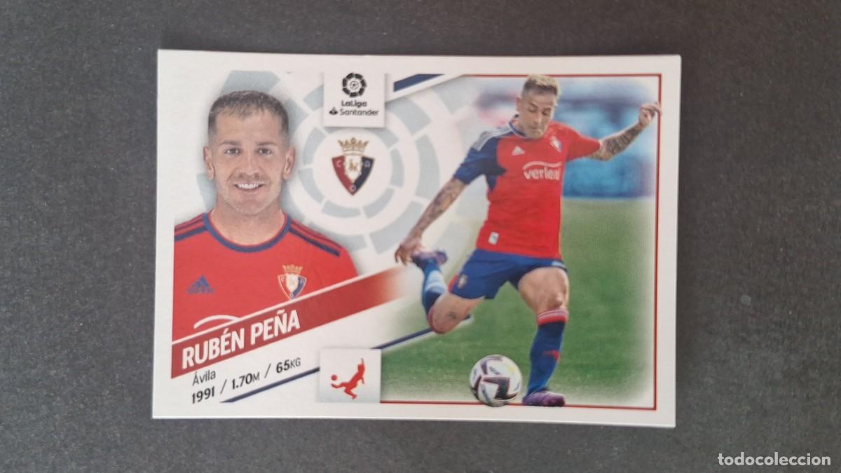 Figurine di Calcio: L1 RUBEN PE&Ntilde;A C. A. OSASUNA FICHAJE 23 LIGA ESTE 2022 2023 22 23 NUNCA PEGADO SIN PEGAR