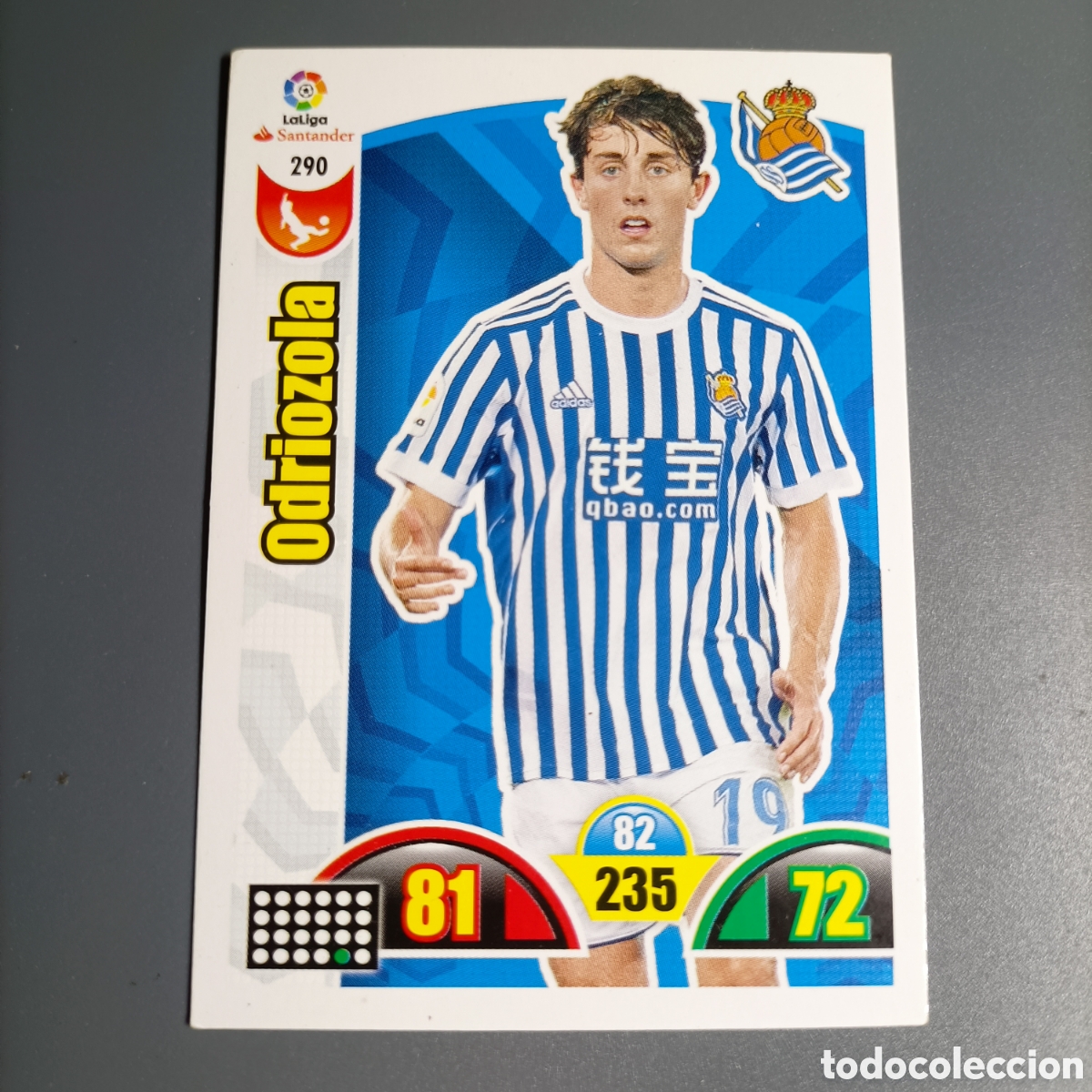 Figurine di Calcio: ADRENALYN. LIGA 2017-2018 (REAL SOCIEDAD) №290 ODRIOZOLA