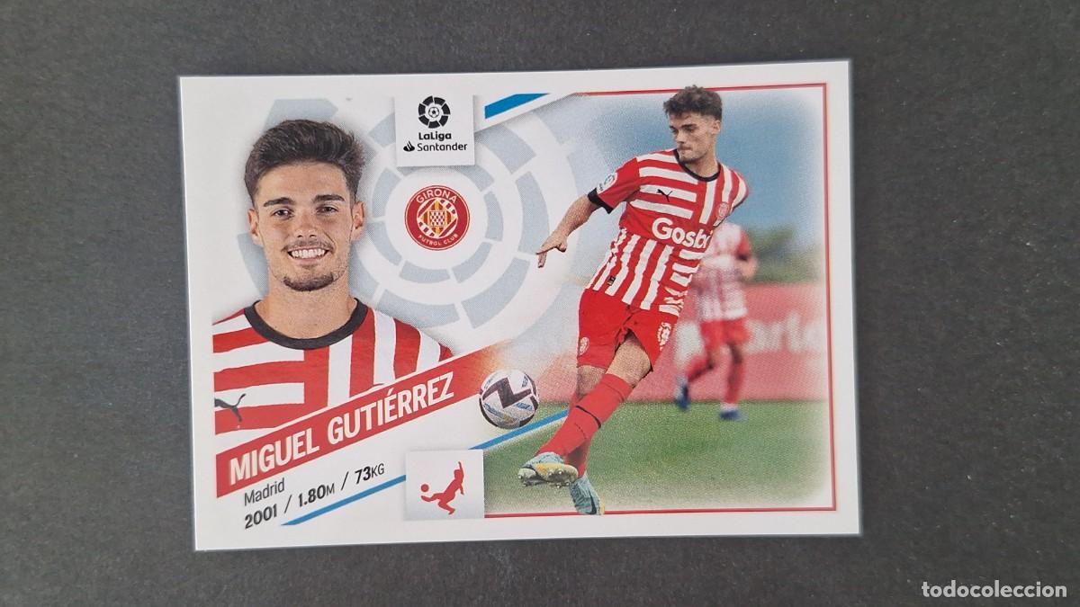 Figurine di Calcio: L1 MIGUEL GUTIERREZ GIRONA F. C. FICHAJE 27 LIGA ESTE 2022 2023 22 23 NUNCA PEGADO SIN PEGAR