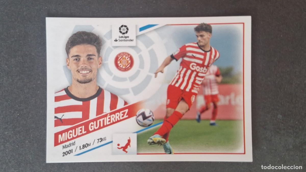 Figurine di Calcio: L1 MIGUEL GUTIERREZ GIRONA F. C. FICHAJE 27 LIGA ESTE 2022 2023 22 23 NUNCA PEGADO SIN PEGAR