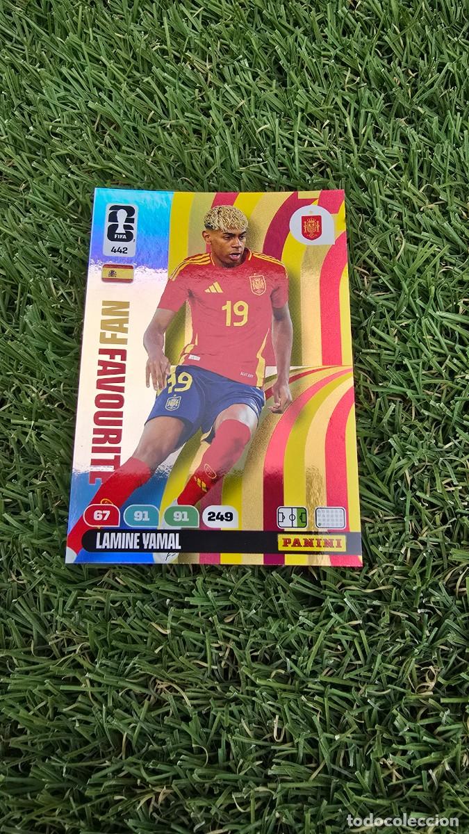 Cromos de f&uacute;tbol: LAMINE YAMAL 442 ESPA&Ntilde;A FAN FAVOURITE PANINI ADRENALYN FIFA WORLD CUP 26 2026